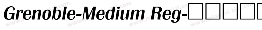 Grenoble-Medium Reg字体转换